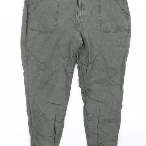 indigo` Womens Green   Cargo Trousers Size 40 L24 in