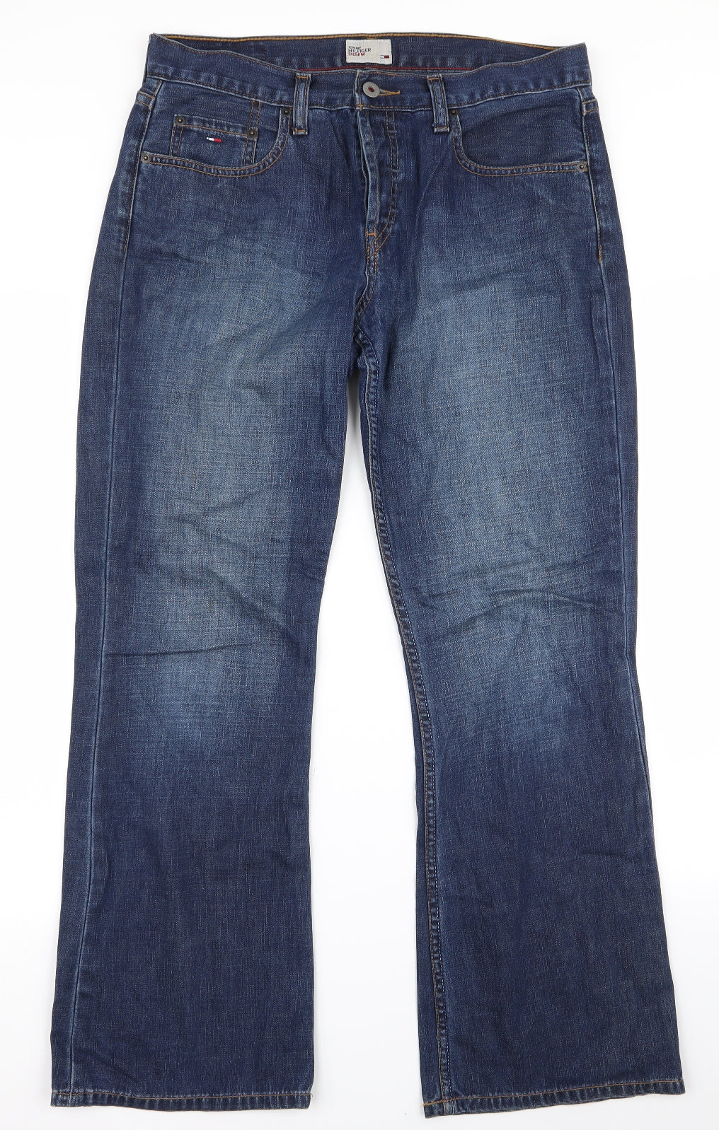 tommy jeans Mens Blue  Rayon Bootcut Jeans Size 32 L31 in