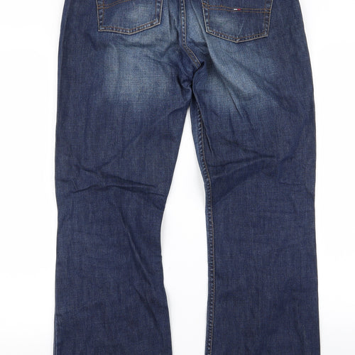 tommy jeans Mens Blue  Rayon Bootcut Jeans Size 32 L31 in