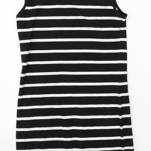 George Womens Black Striped  Jersey Tank Size 14