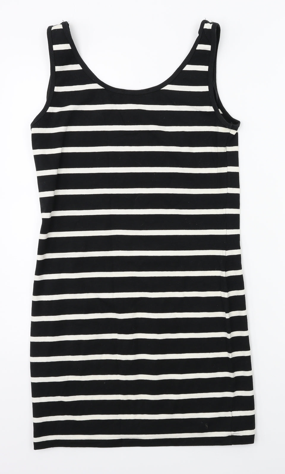 George Womens Black Striped  Jersey Tank Size 14