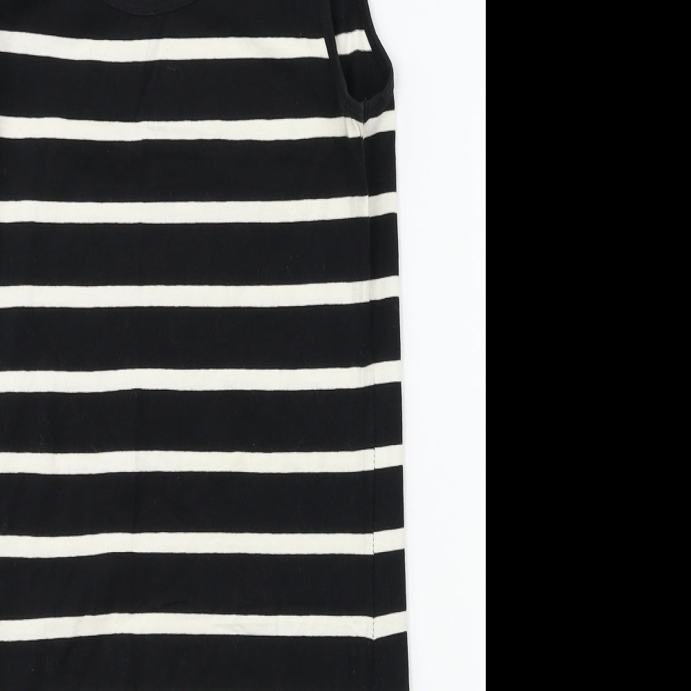 George Womens Black Striped  Jersey Tank Size 14