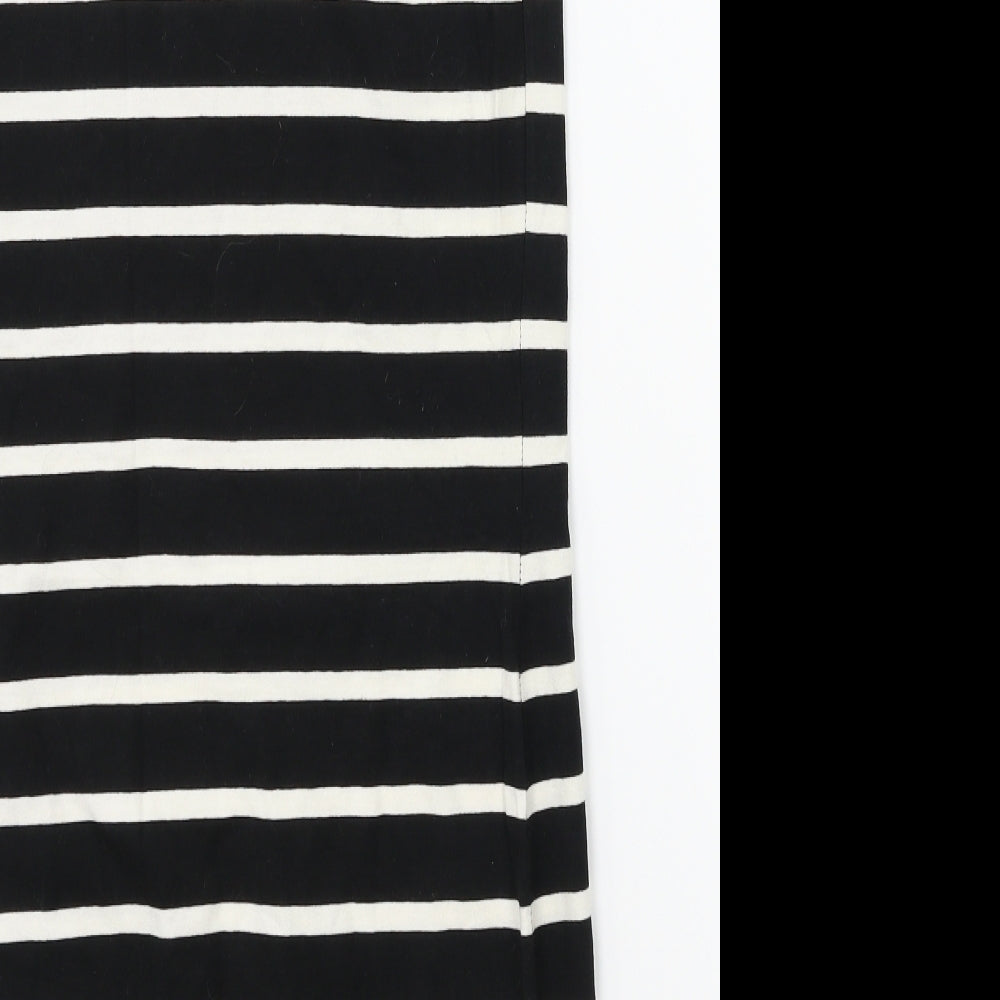 George Womens Black Striped  Jersey Tank Size 14