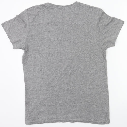 JACK & JONES Mens Grey    T-Shirt Size S