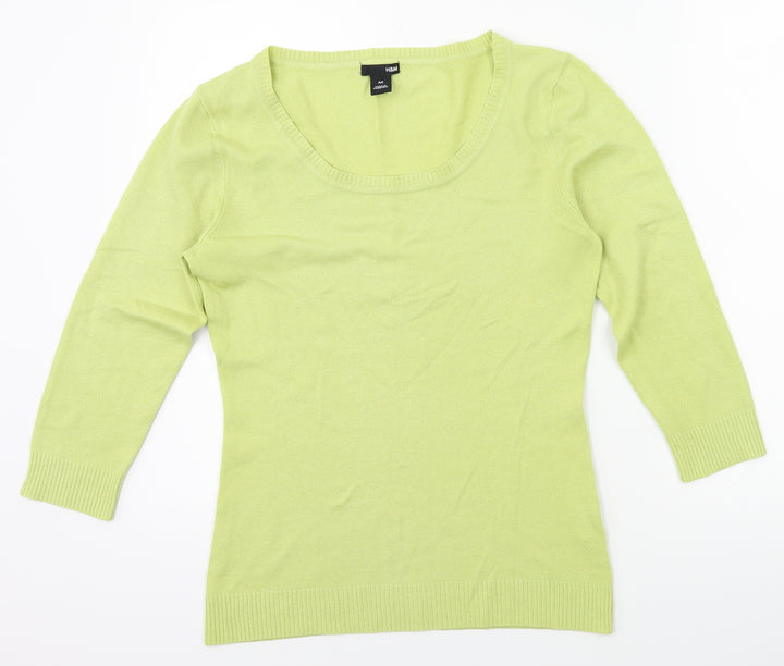 H&M Womens Green   Pullover Jumper Size M