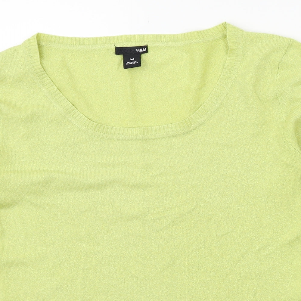 H&M Womens Green   Pullover Jumper Size M