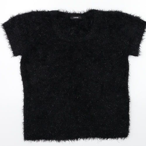 George Womens Black   Basic T-Shirt Size 12