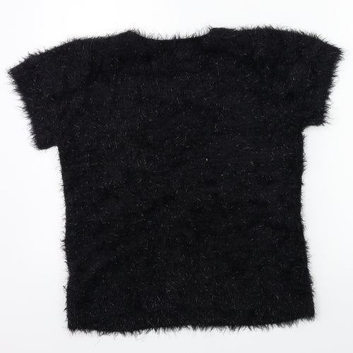 George Womens Black   Basic T-Shirt Size 12