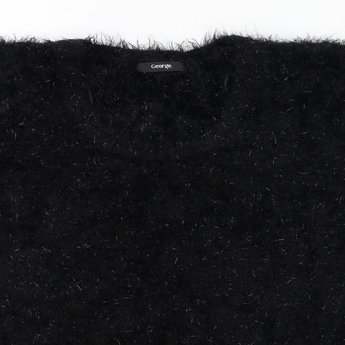 George Womens Black   Basic T-Shirt Size 12