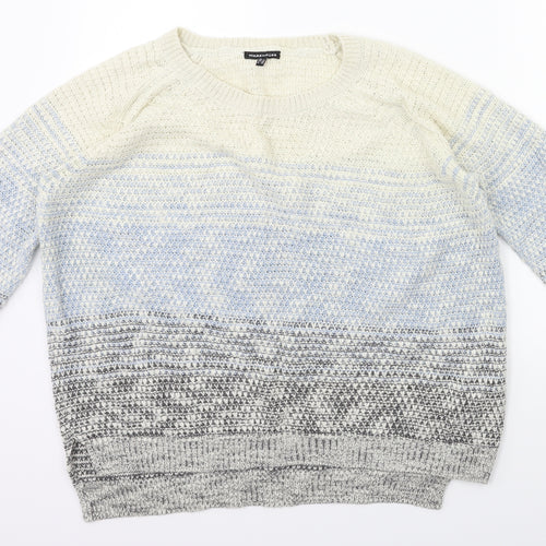 Warehouse Womens Blue   Pullover Jumper Size 12