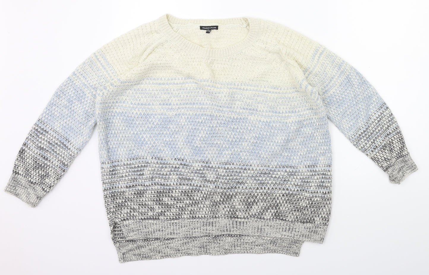 Warehouse Womens Blue   Pullover Jumper Size 12