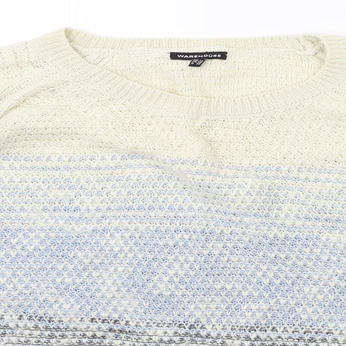 Warehouse Womens Blue   Pullover Jumper Size 12