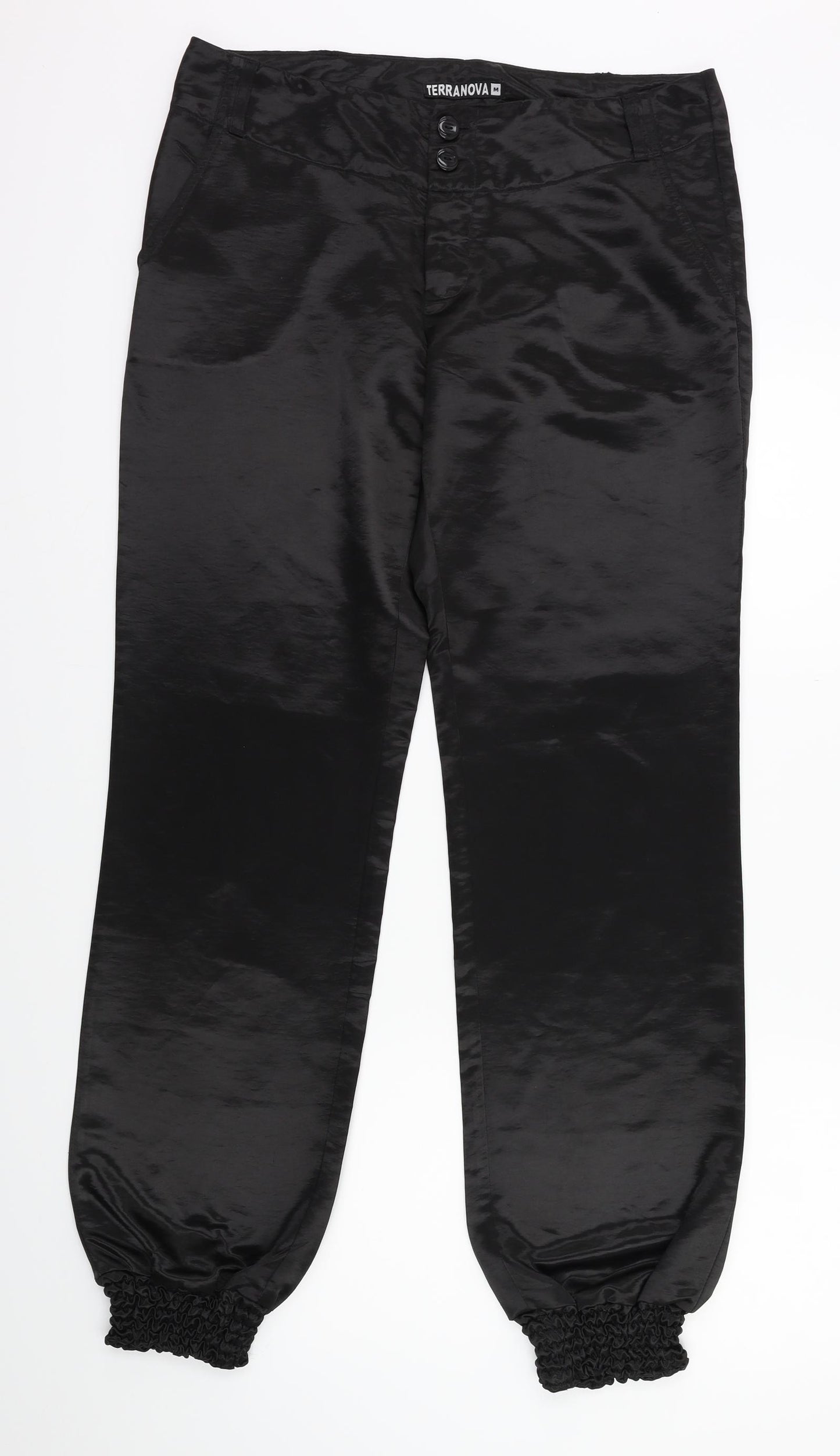 Terranova Womens Black   Harem Trousers Size M L28.5 in