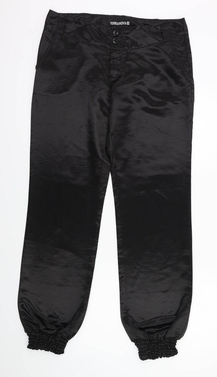Terranova Womens Black   Harem Trousers Size M L28.5 in