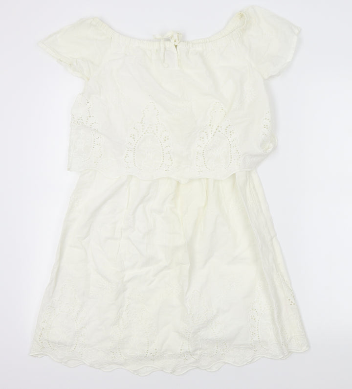 F&F Womens Ivory A-Line Size 6