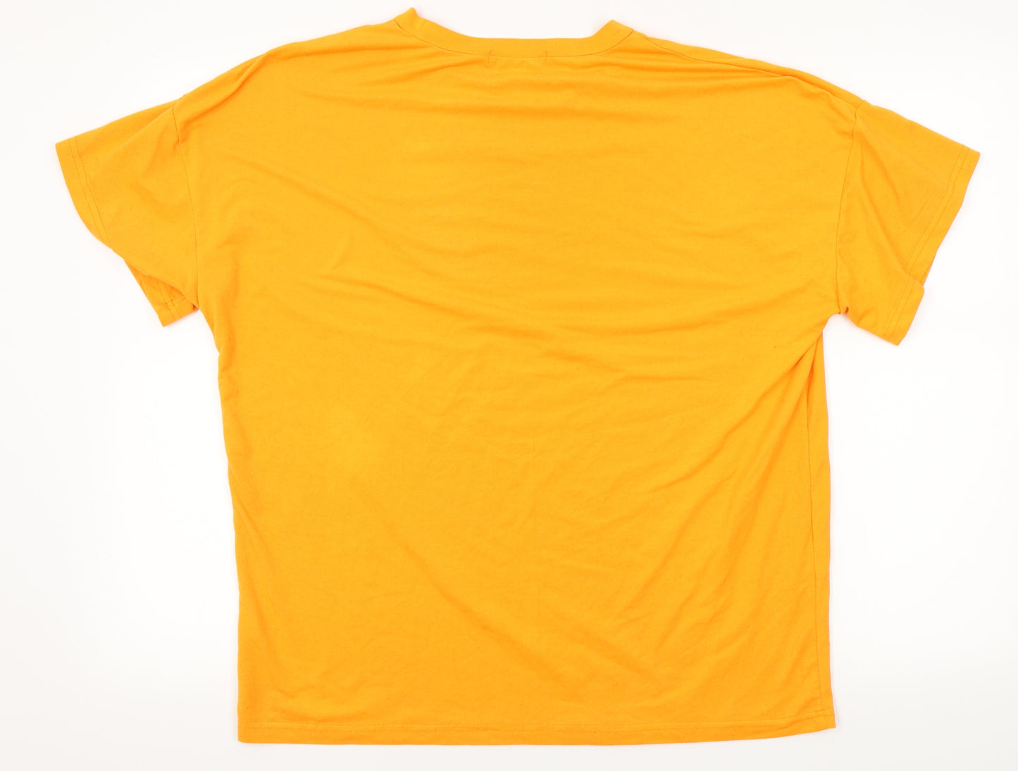 SheIn Mens Orange    T-Shirt Size S  - oversized, lightning