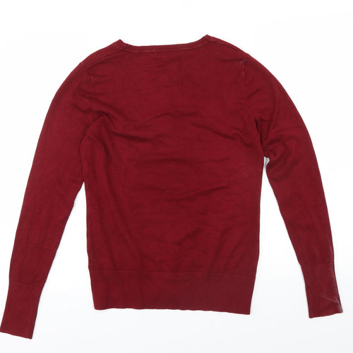 New Look Womens Red   Pullover Jumper Size XS