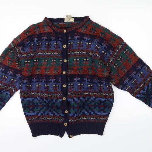 Elizabeth Gash Mens Multicoloured Fair Isle  Pullover Jumper Size M