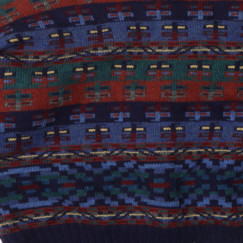 Elizabeth Gash Mens Multicoloured Fair Isle  Pullover Jumper Size M