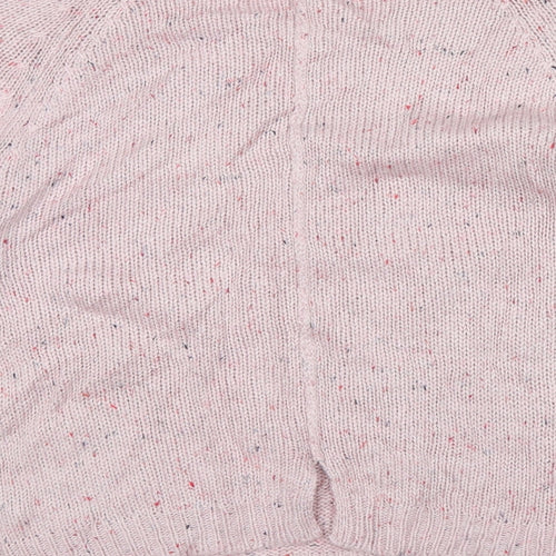 M&Co Womens Pink Herringbone  Pullover Jumper Size 14