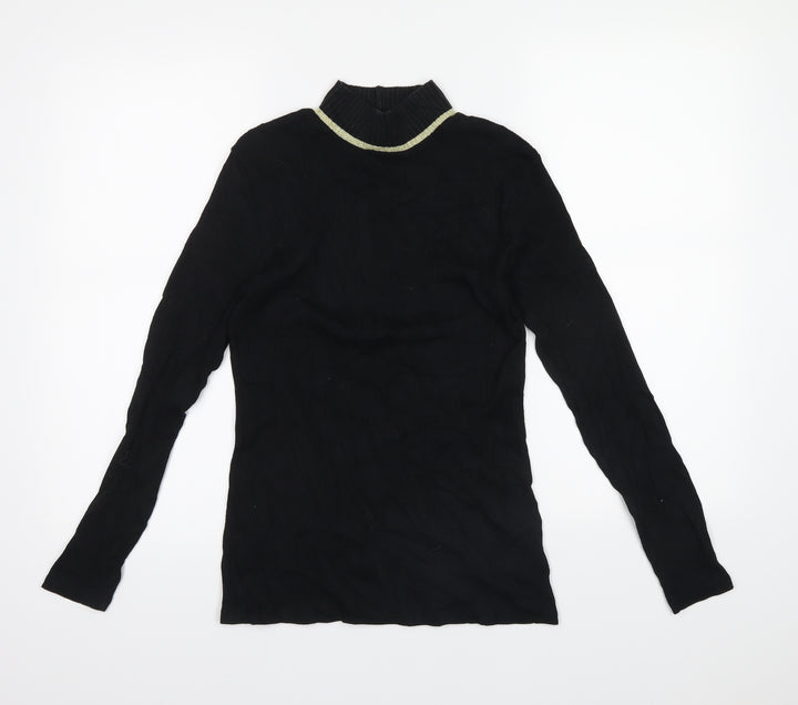 F&F Womens Black Pullover Jumper Size 10