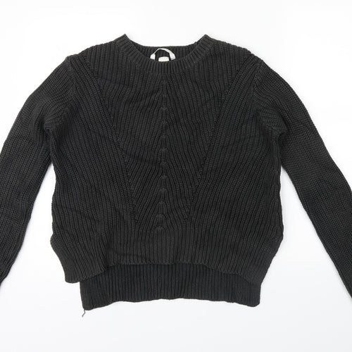H&M Womens Black   Pullover Jumper Size S