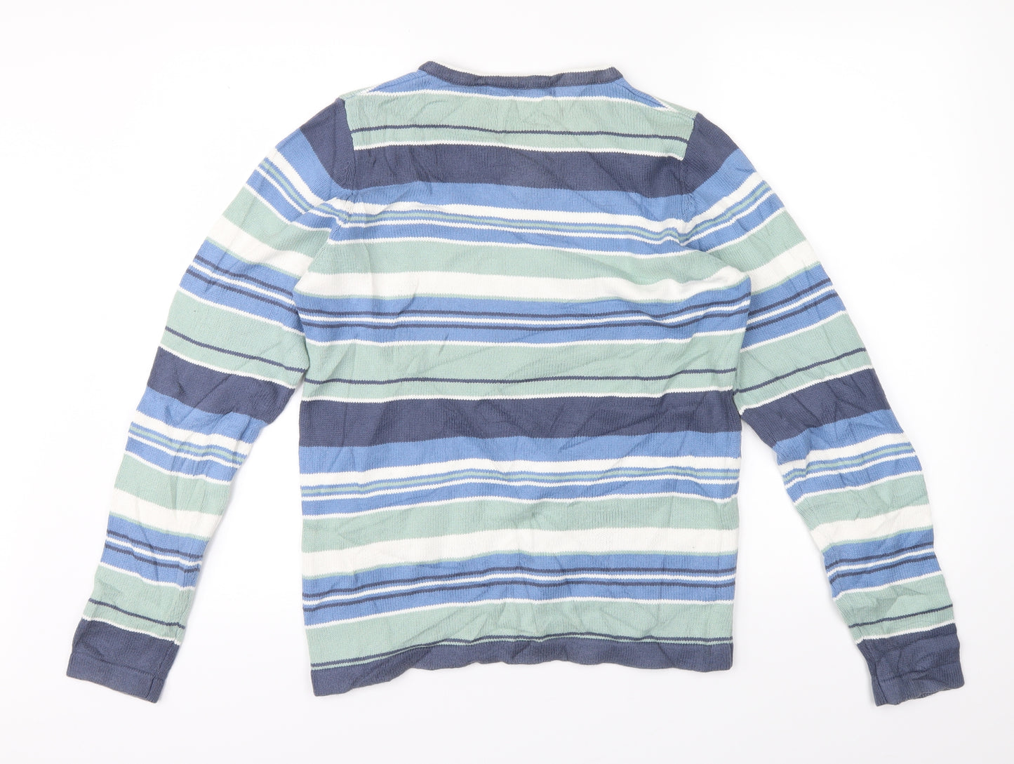 Isle Womens Multicoloured Striped  Pullover Jumper Size 10