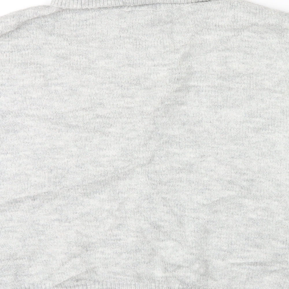 Principles Womens Grey Floral  Pullover Jumper Size 14