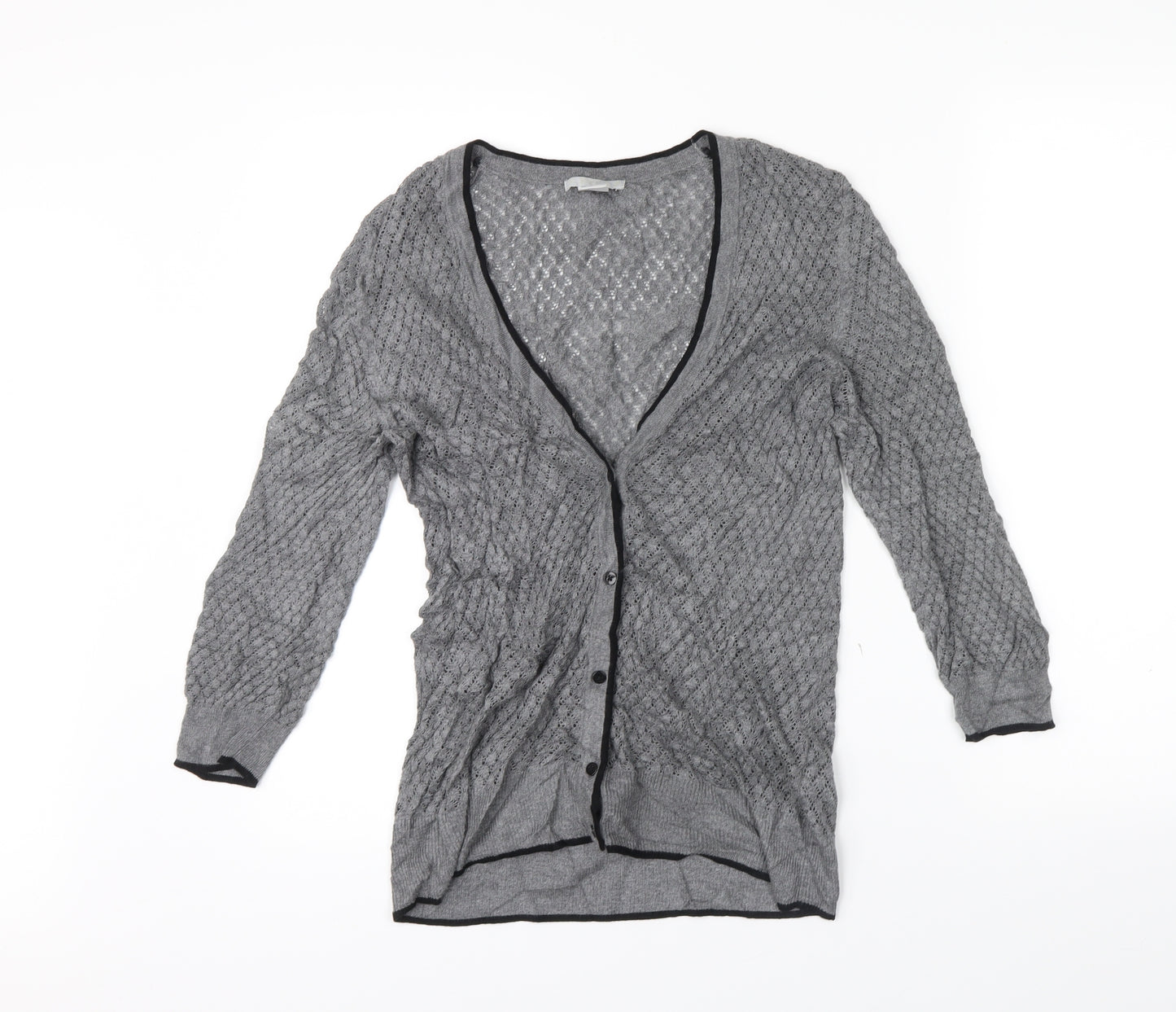 H&M Womens Grey   Cardigan Jumper Size S