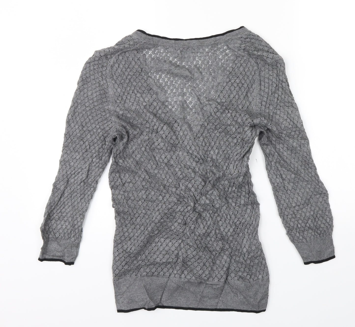 H&M Womens Grey   Cardigan Jumper Size S