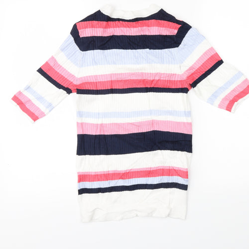Marks & Spencer Womens Multicoloured Striped  Pullover Jumper Size 10