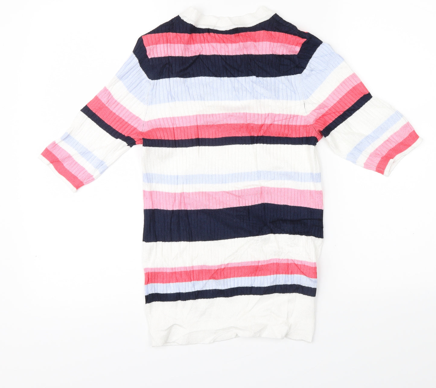 Marks & Spencer Womens Multicoloured Striped  Pullover Jumper Size 10