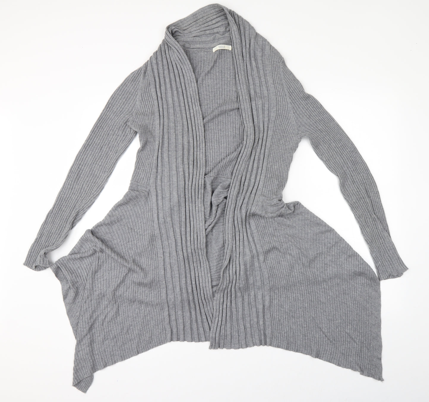Marks and Spencer Womens Grey   Cardigan Jumper Size 14