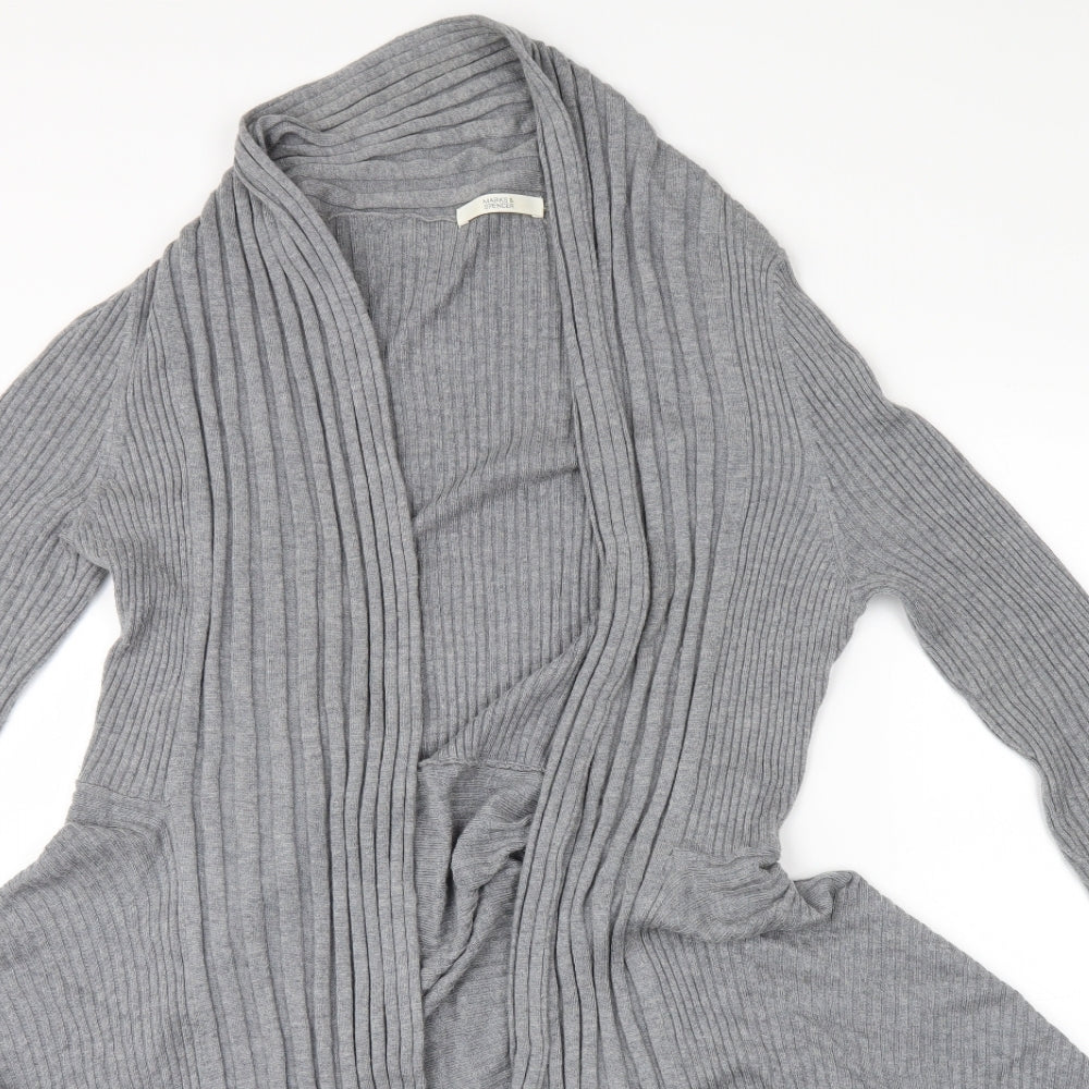 Marks and Spencer Womens Grey   Cardigan Jumper Size 14
