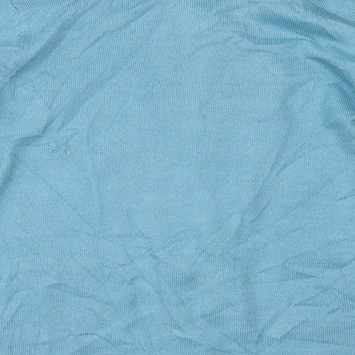 Anne De Lancay Womens Blue   Cape Jumper Size S