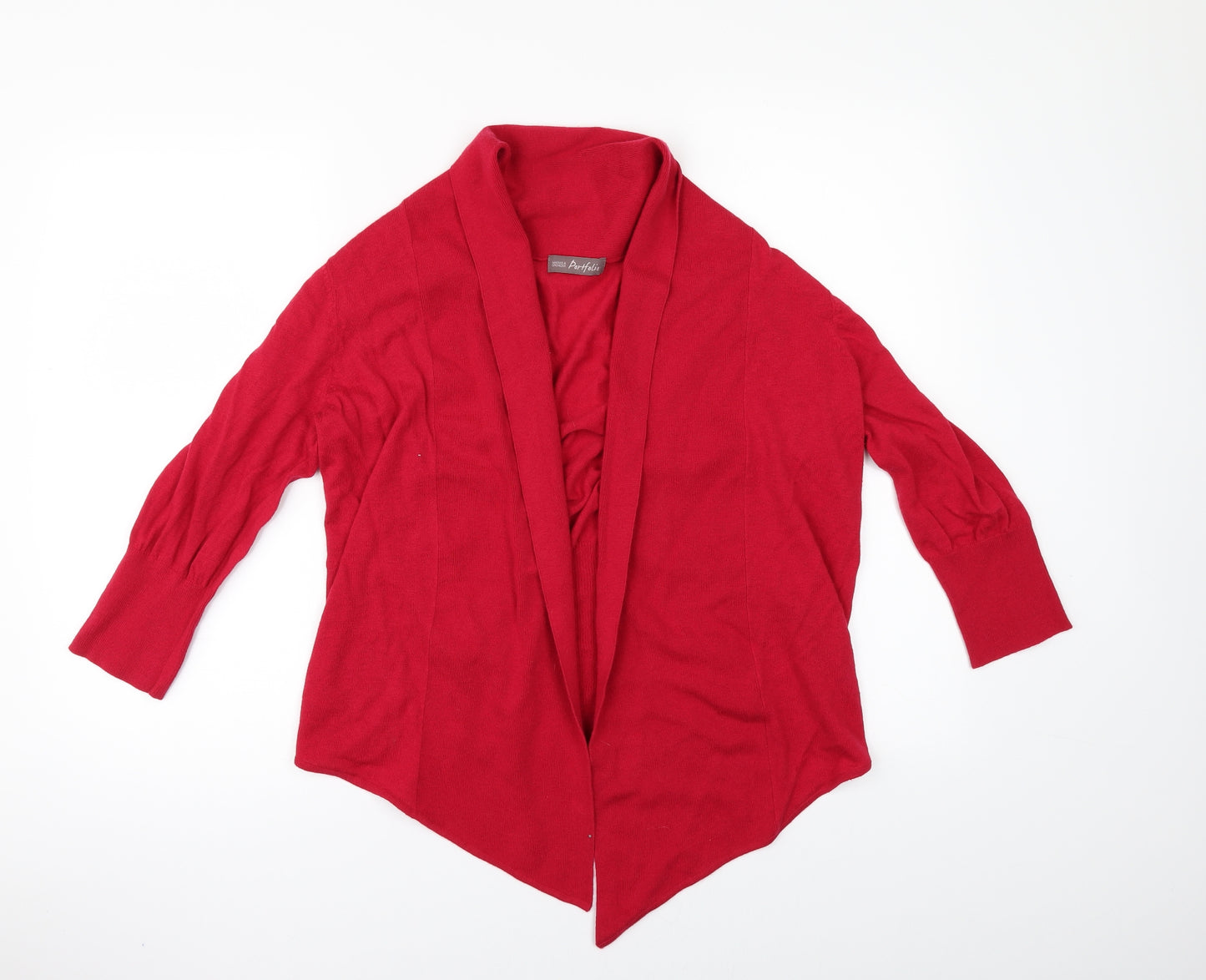 Marks and Spencer Womens Red   Cardigan Jumper Size 16