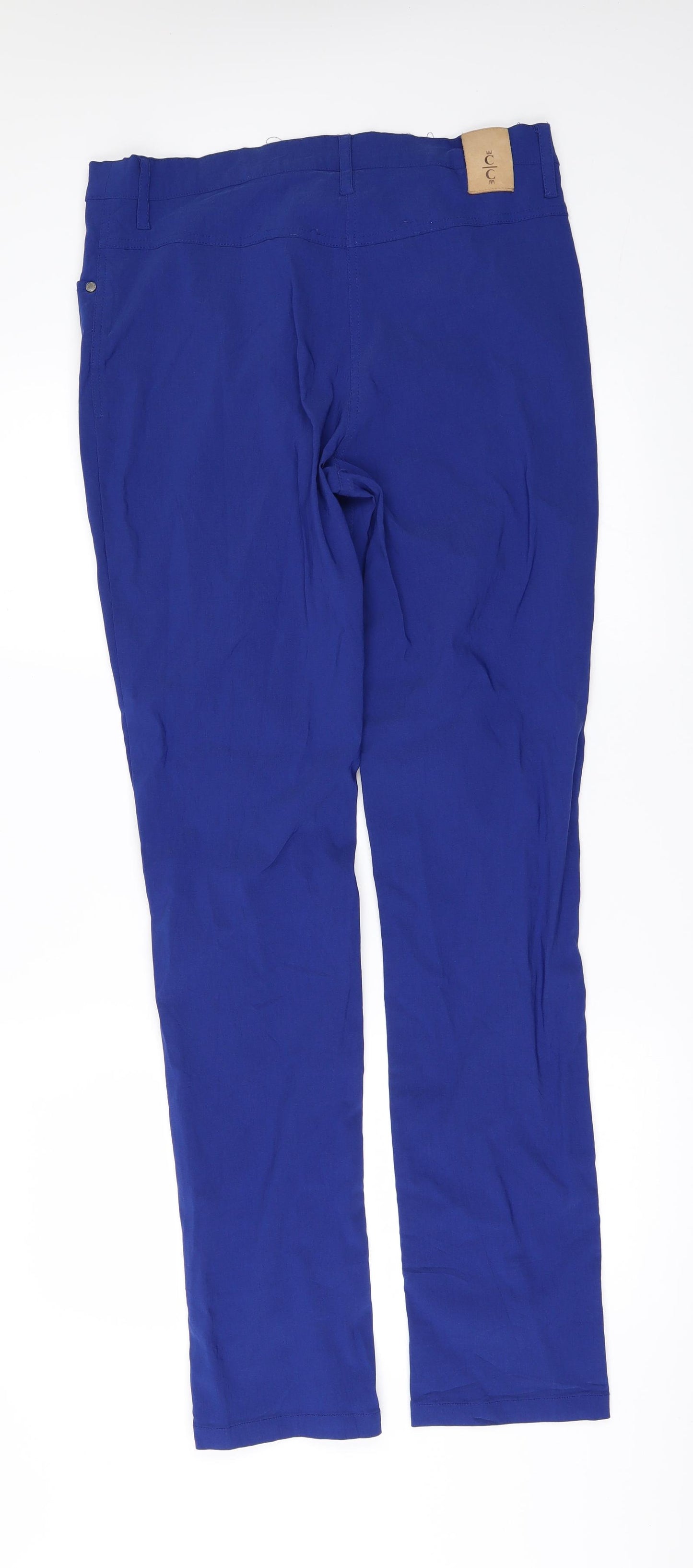 Carlo Colucci Womens Blue   Trousers  Size 16 L32 in