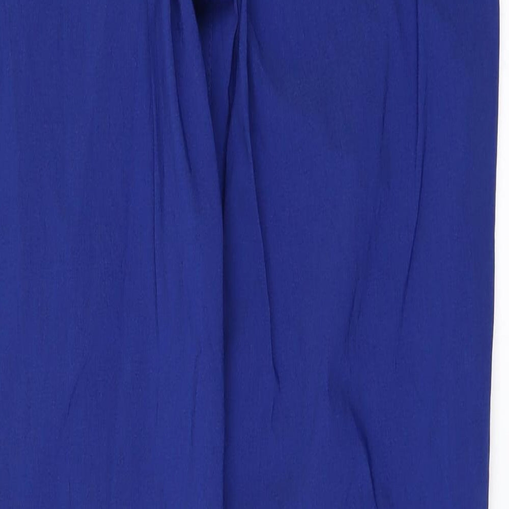 Carlo Colucci Womens Blue   Trousers  Size 16 L32 in