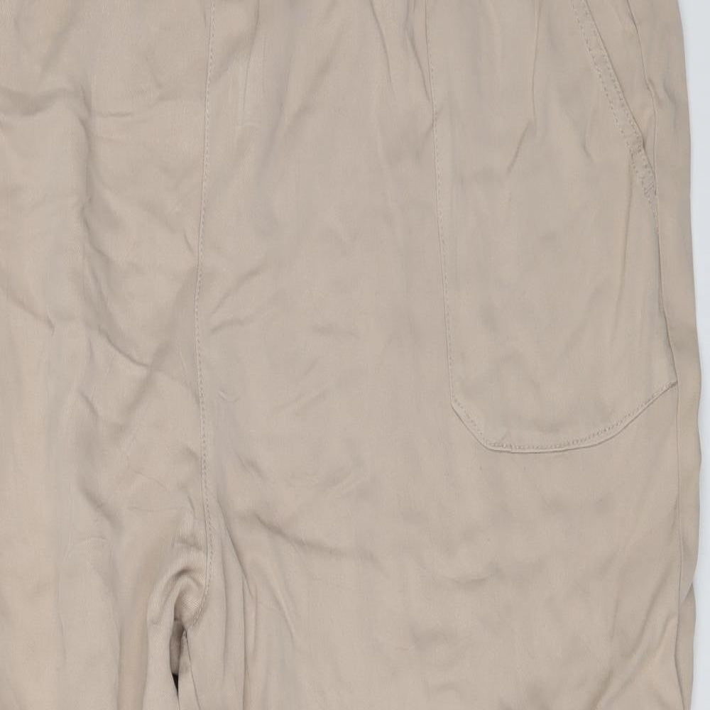 Papaya` Womens Beige   Cropped Trousers Size 16 L22 in