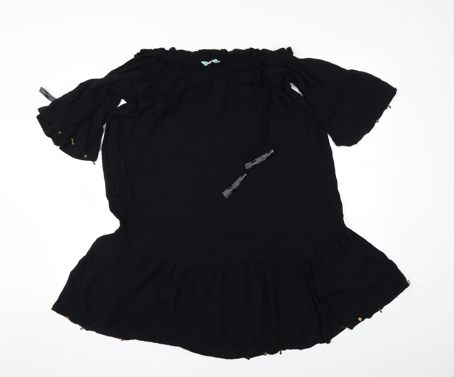 Debenhams Womens Black   Tunic Blouse Size M