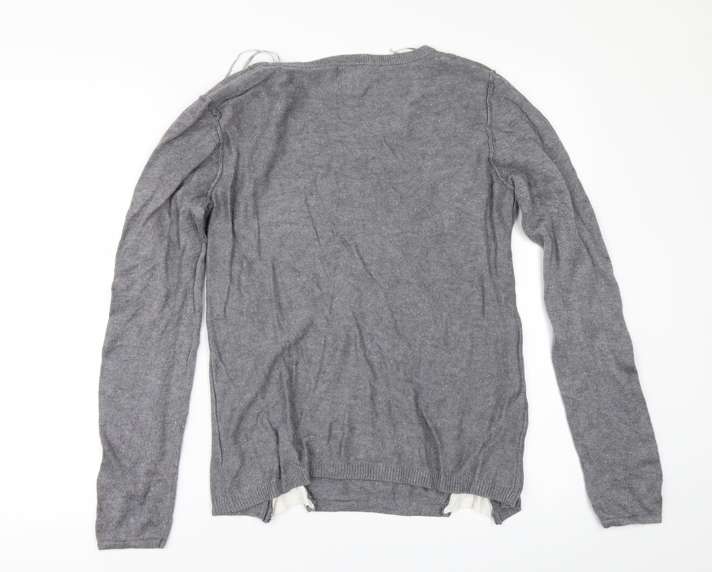 Miss Captain Womens Grey   Pullover Jumper Size M
