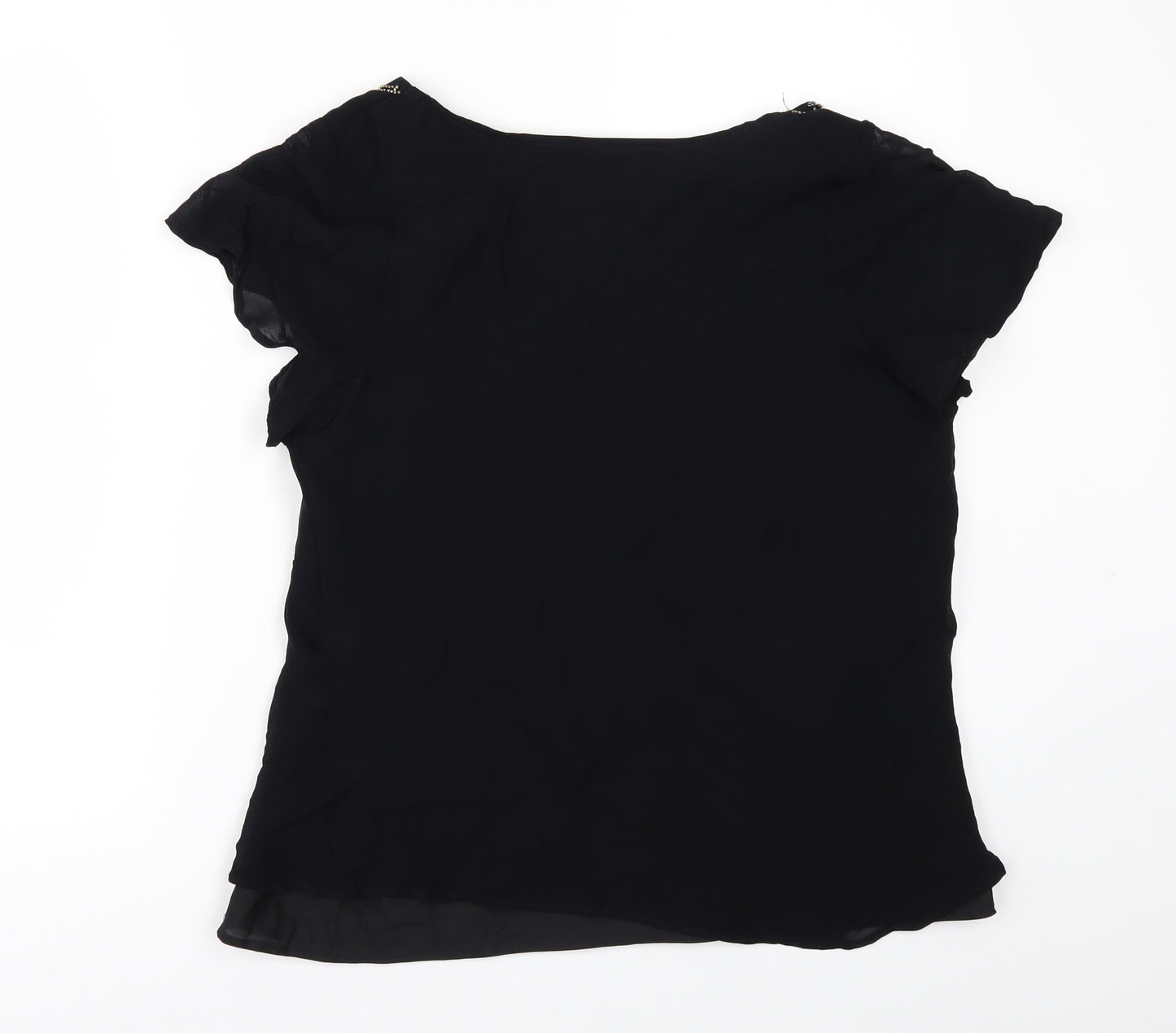 George Womens Black   Tunic Blouse Size 16