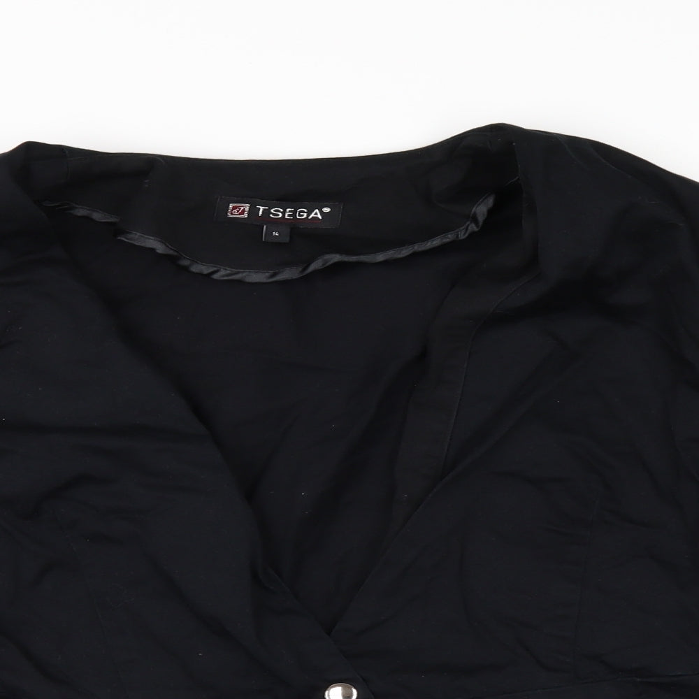 Tsega Womens Black   Jacket  Size 14