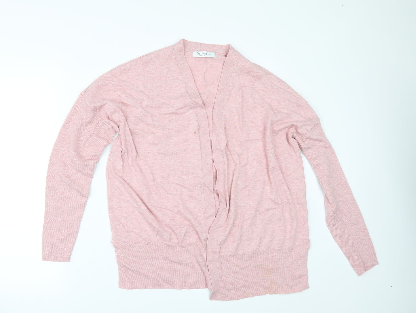 Nutmeg Womens Pink   Cardigan Jumper Size 10