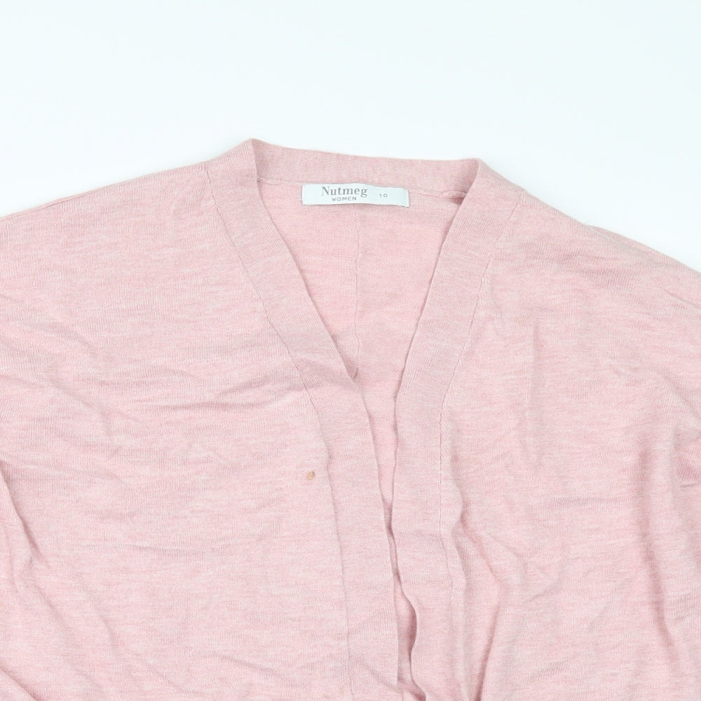 Nutmeg Womens Pink   Cardigan Jumper Size 10