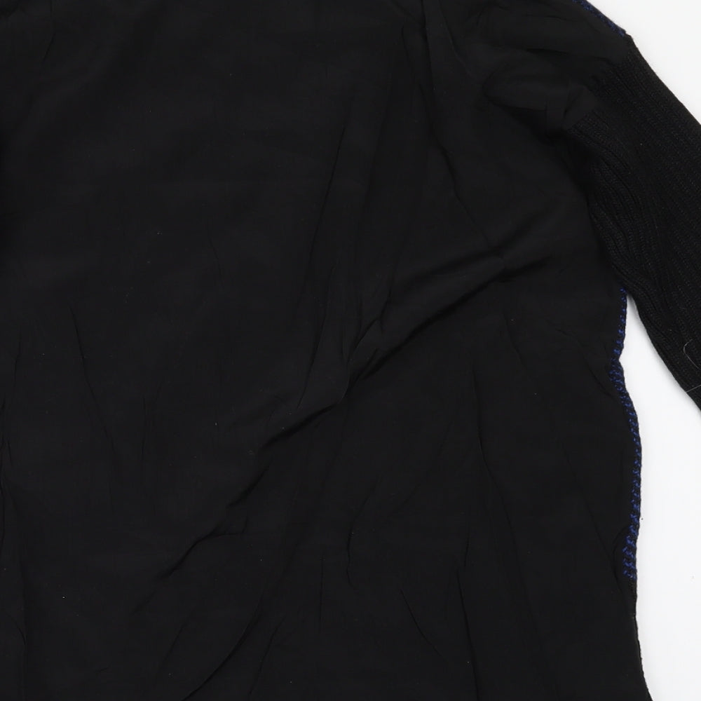 ASOS Womens Black Striped  Pullover Jumper Size S  - Back detail