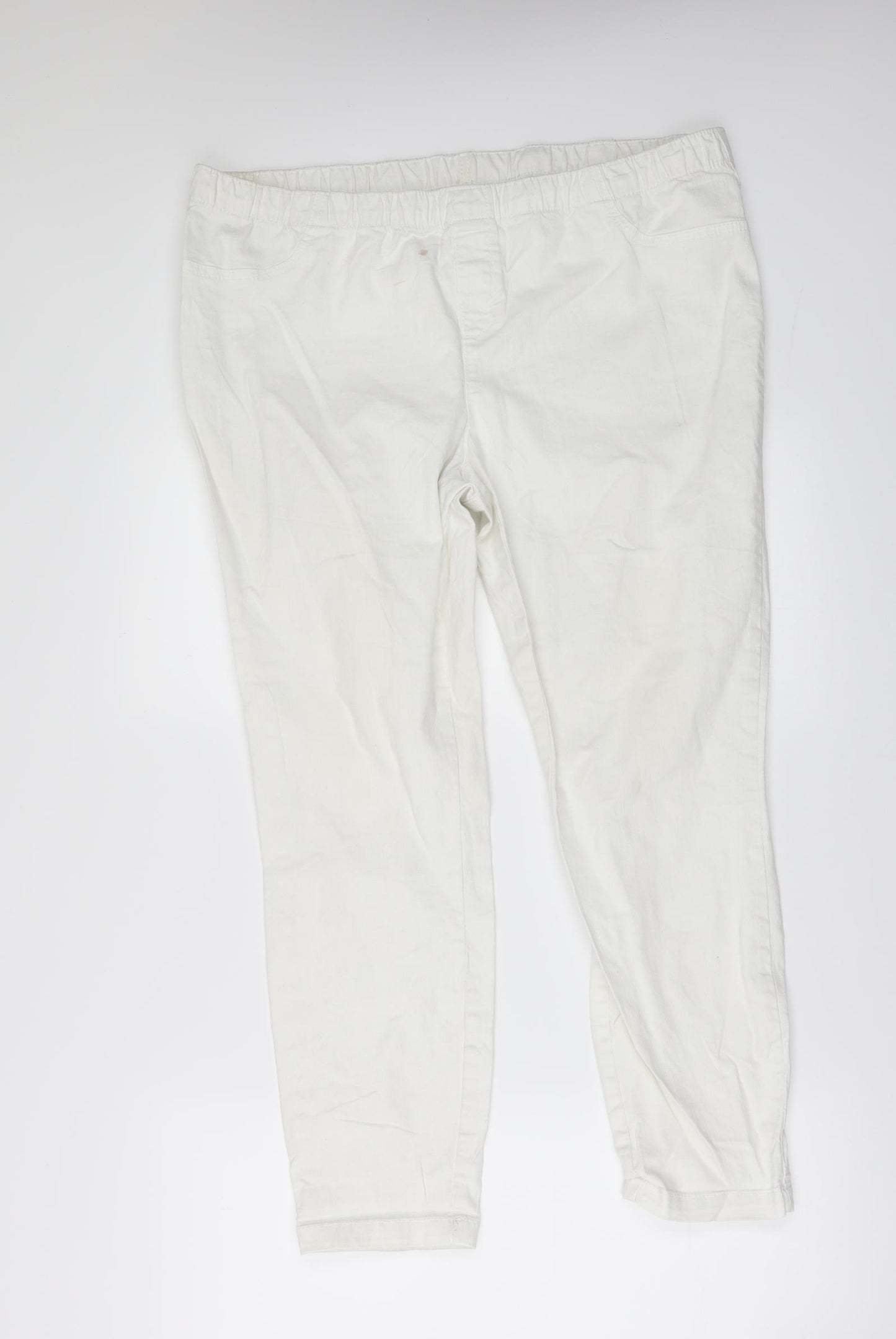 C&A Womens White  Denim Jegging Jeans Size 10 L29 in