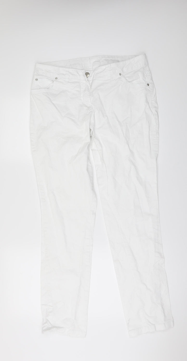JOBSTYLE Womens White  Denim Skinny Jeans Size M L31 in