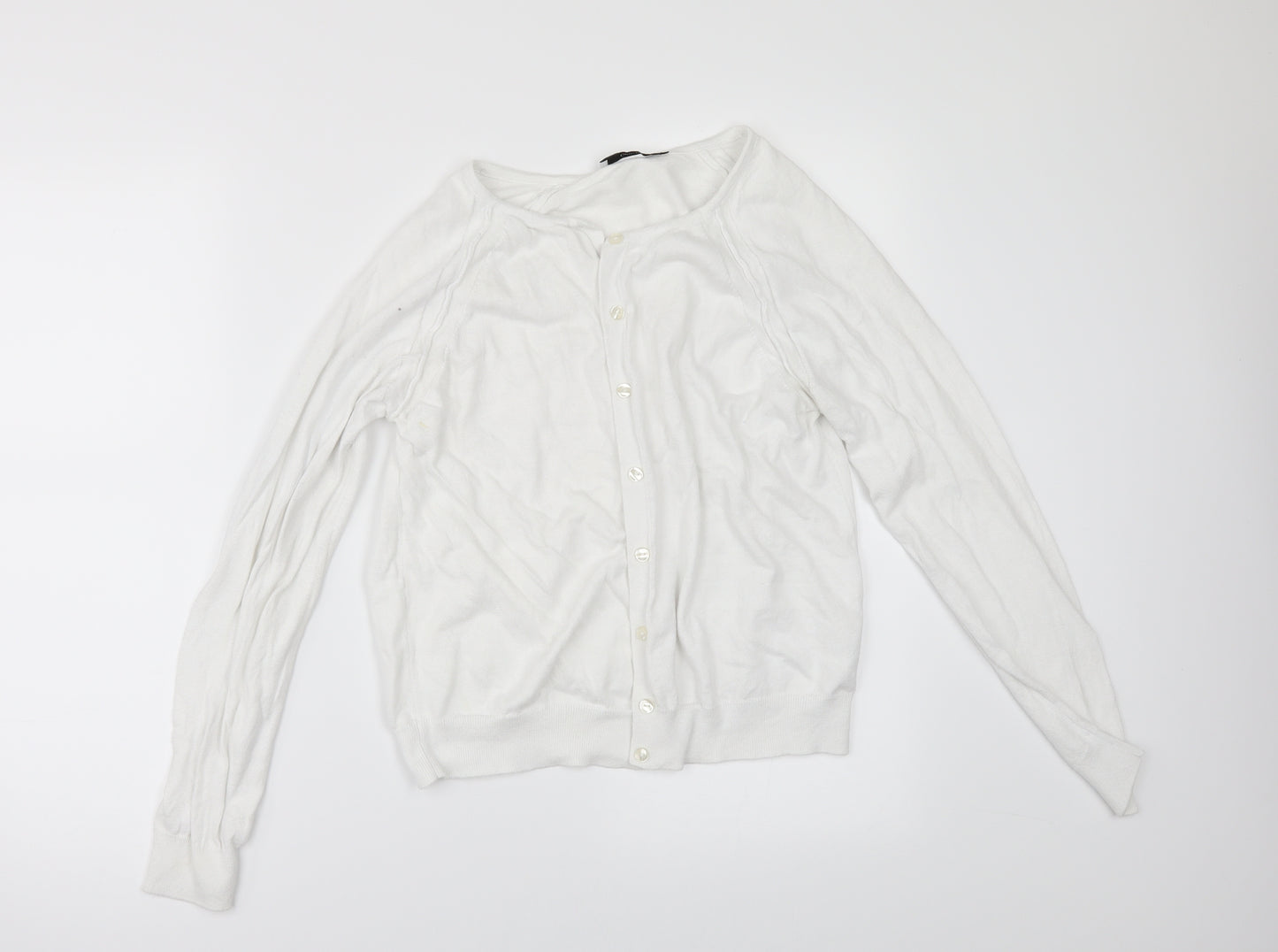 George Womens White   Cardigan Jumper Size 10