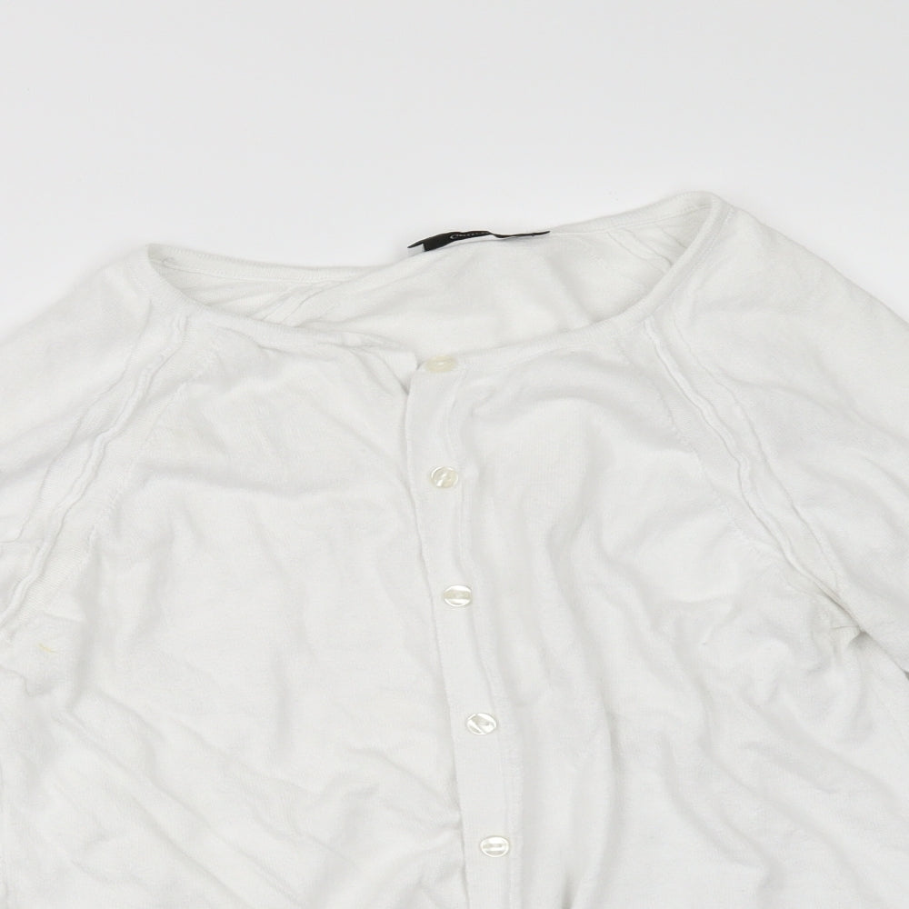 George Womens White   Cardigan Jumper Size 10